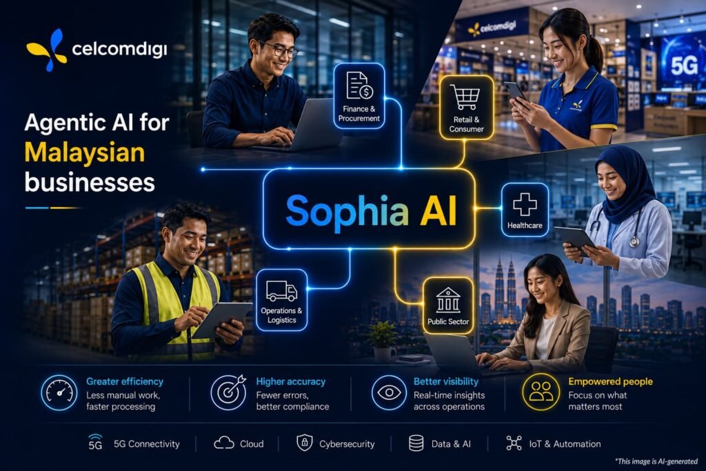 CelcomDigi 推出 Sophia AI，協助中小企業導入 Agentic AI